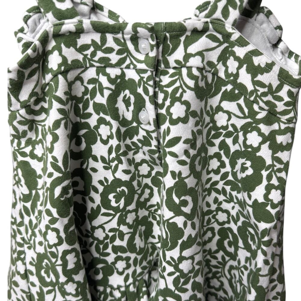 Janie and Jack Baby Girl Floral Ruffle Sundress 18-24M Green Cottagecore - Picture 5 of 13